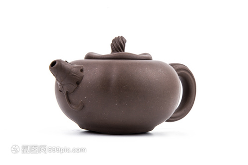 白底紫砂茶壺 一抹白韻，茶香悠然