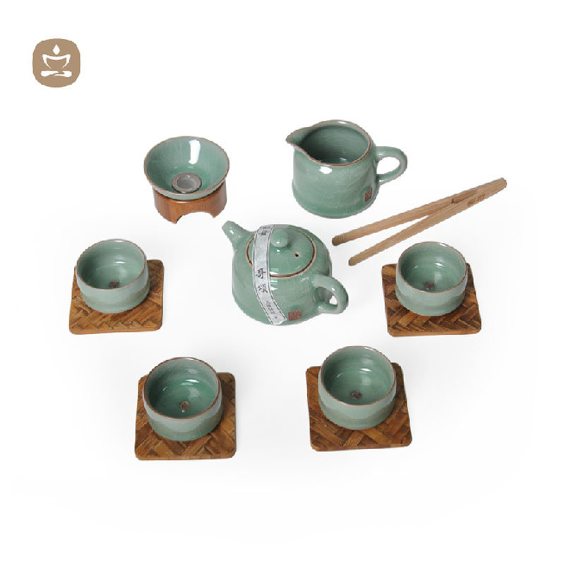 祥福茶具·龍泉青瓷瓷語靜心 一盞梅子青納健康好茶